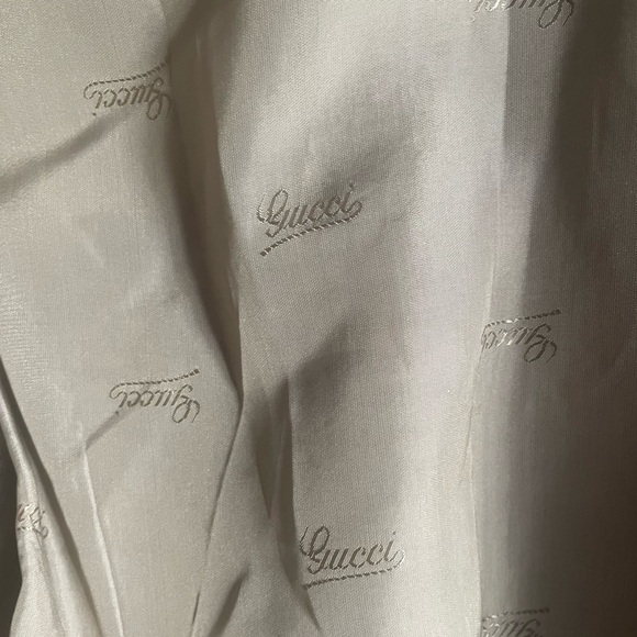 Vintage '80's Gucci Wool Plaid Nubby Tweed Houndstooth Blazer Jacket Velvet Trim - Picture 5 of 9